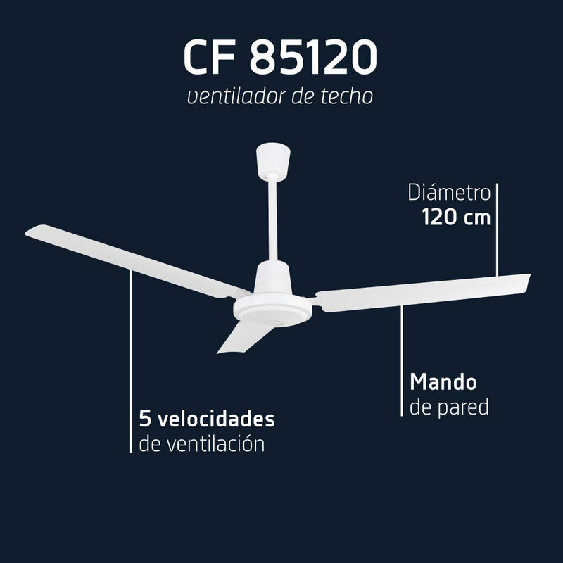 Orbegozo CF 85120 Ventilateur de plafond Ø120 cm · 70 W