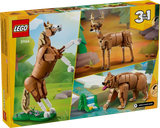 Caballo LEGO 31166 en postura erguida sobre patas traseras, midiendo 23x24x8 cm, perfecto para decoración y juego creativo para niños +9 años

