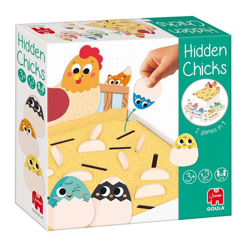 Caja Goula Hidden Chicks, juego de memoria y bingo con pollitos desde 3 años, 15 min
