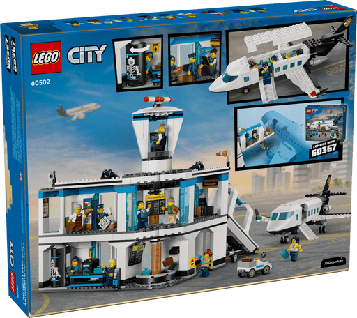 Caja LEGO City Aeropuerto con Avión ref 60502 con 887 piezas terminal
