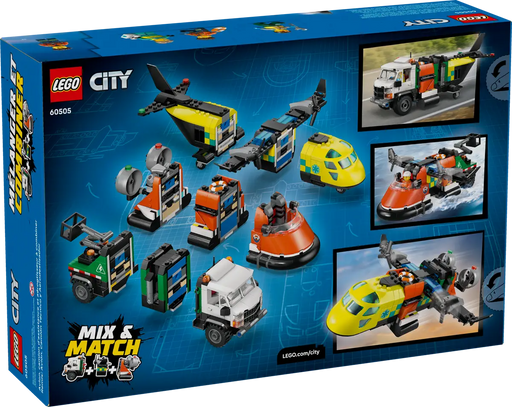 Caja LEGO City Remix Avión Camión Aerodeslizador ref 60505 con 990 piezas
