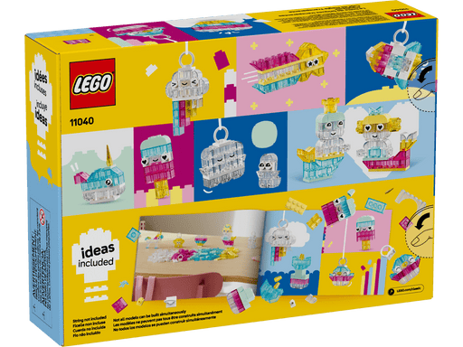 Caja LEGO Classic 11040 Magia Transparente con 340 piezas translúcidas y modelos de fantasía
