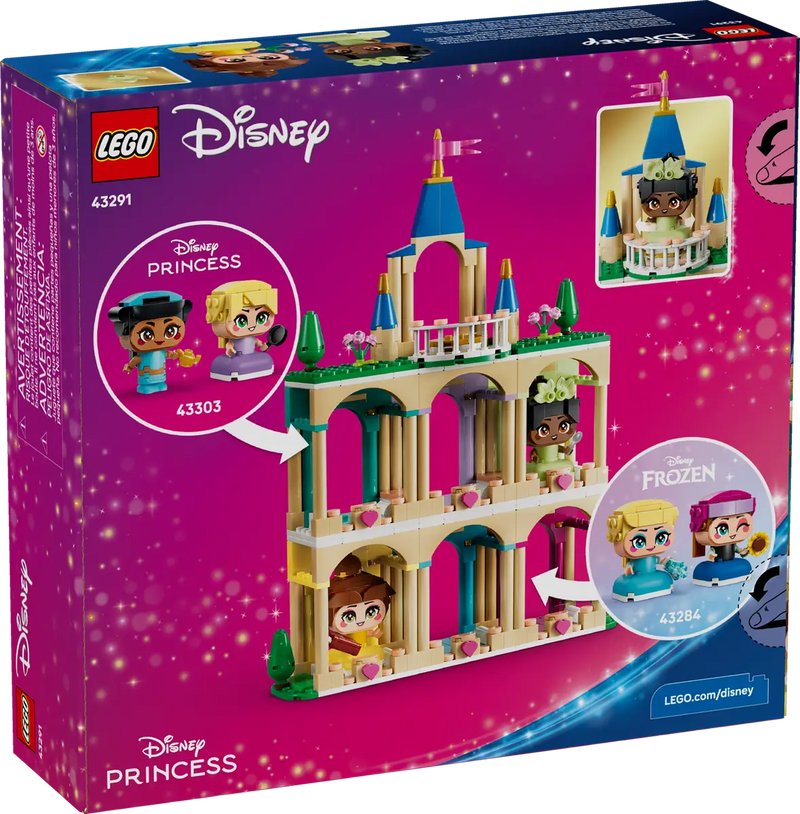 Caja LEGO Disney Princess Mini Bella Tiana Castillo ref 43291 358 piezas
