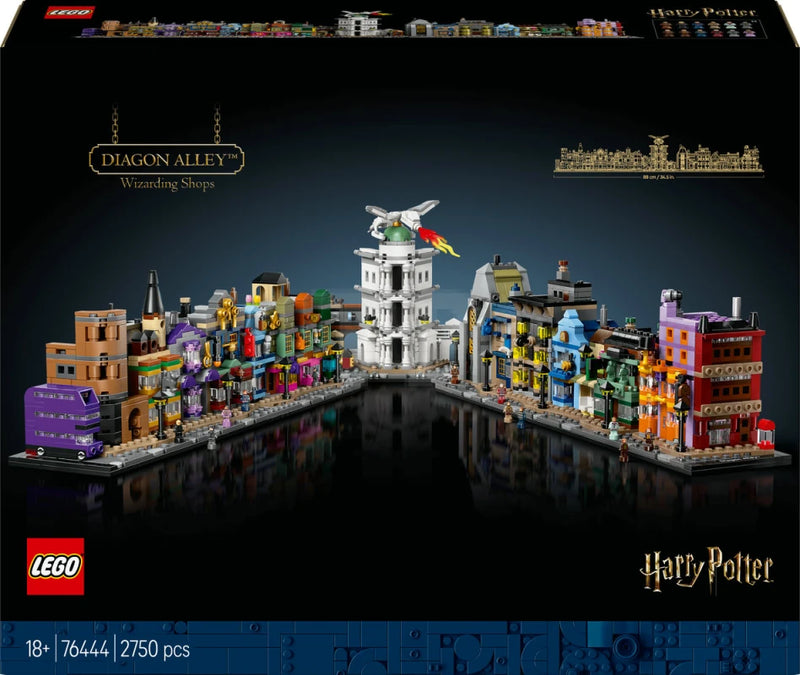 Caja LEGO Harry Potter 76444 Tiendas Mágicas
