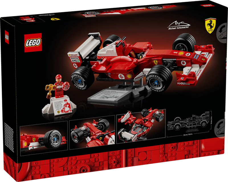 Caja LEGO Icons 11375 Ferrari F2004 Schumacher 735 piezas
