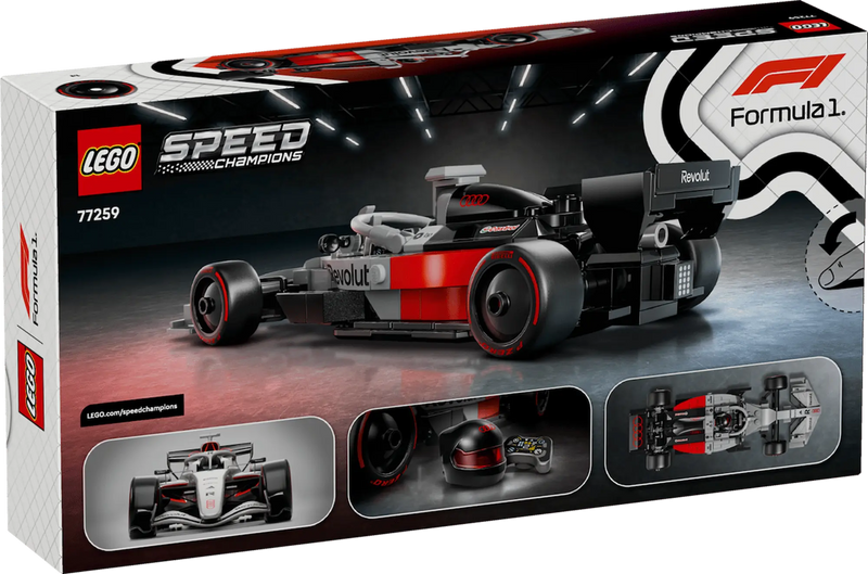 Caja LEGO Speed Champions 77259 Audi Revolut F1 Team R26 215 piezas
