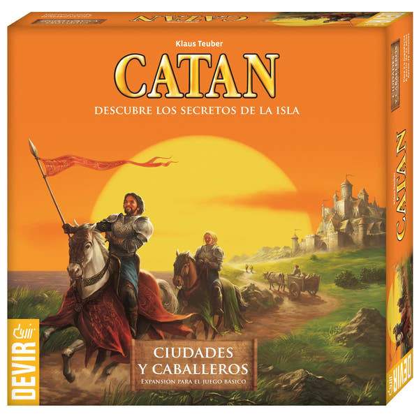Caja del juego Catan Ciudades y Caballeros de Devir