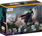 Caja del Starter Set de Star Wars Legión Imperio Galáctico con 37 miniaturas, cartas de juego y dados incluidos para juego de miniaturas estratégico
