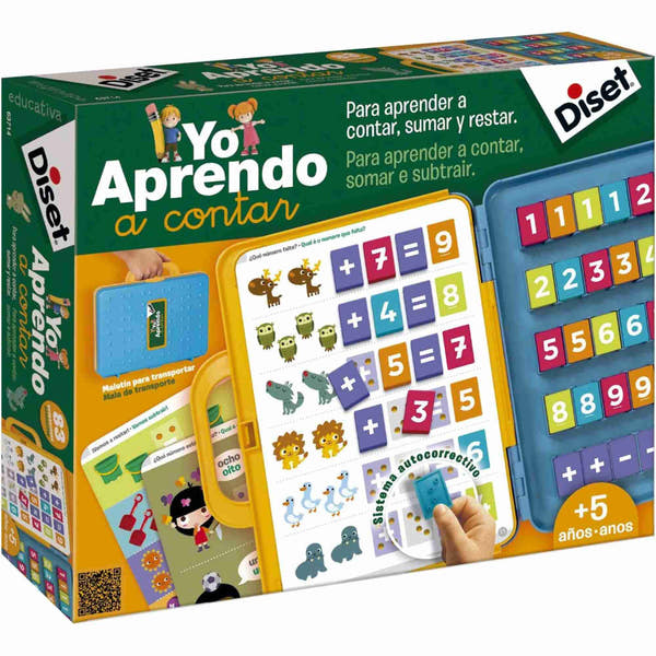 Caja del juego Diset Yo Aprendo a Contar con colores llamativos.
