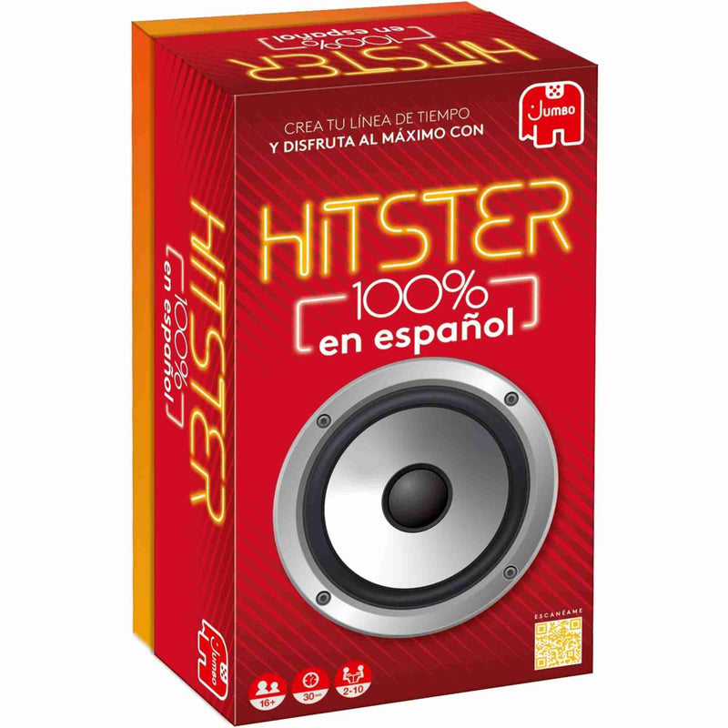 Caja del juego Hitster 100% en español de Diset.
