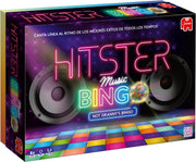 Caja del juego Jumbo Hitster Bingo con diseño musical.
