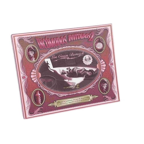 Caja del juego de mesa Incómodos Invitados 2 Los Casos Berwick de Zacatrus, juego de investigación y misterio para 1-6 jugadores ambientado en la época victoriana
