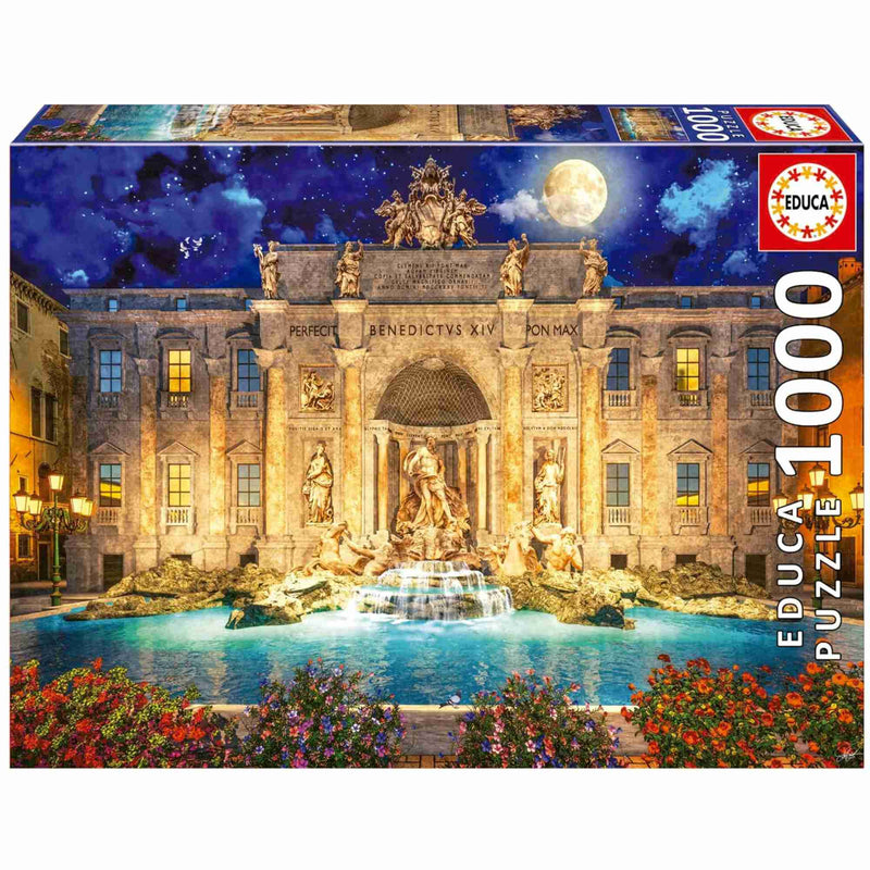 Caja del puzzle de 1000 piezas Fontana di Trevi
