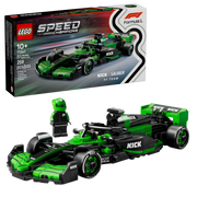 Caja del set LEGO 77247 con imagen del coche sobre pista

