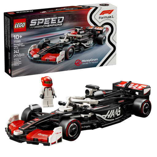 Caja del set LEGO Speed Champions 77250 con imagen del coche

