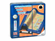 Caja metálica Cayro Formapalabras 756 - Juego palabras cruzadas neopreno educativo ABC 123 multiidioma
