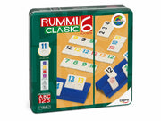 Caja metálica Cayro Rummiclasic 6 Jugadores 759 - Juego números verde rojo premium 2-6 jugadores
