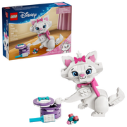 Caja producto LEGO Disney Marie 43286 mostrando figura articulada y accesorios
