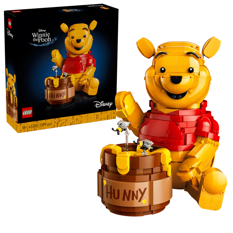Caja y producto LEGO Disney Winnie the Pooh 43300 set coleccionable adultos
