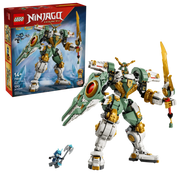 Caja y set LEGO NINJAGO 71860 robot Lloyd minifigura Maestro Hielo base
