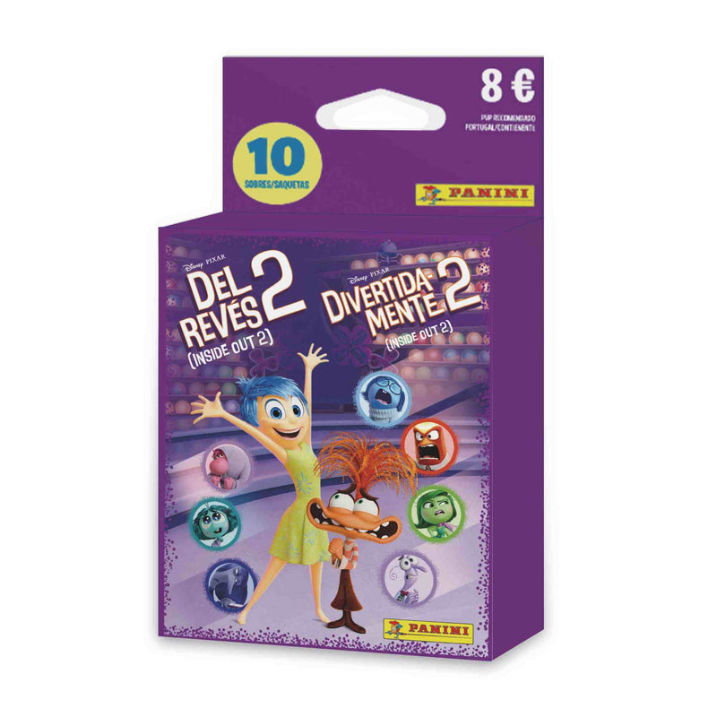 Panini Cajita Blíster con 10 sobres de adhesivos Inside Out 2