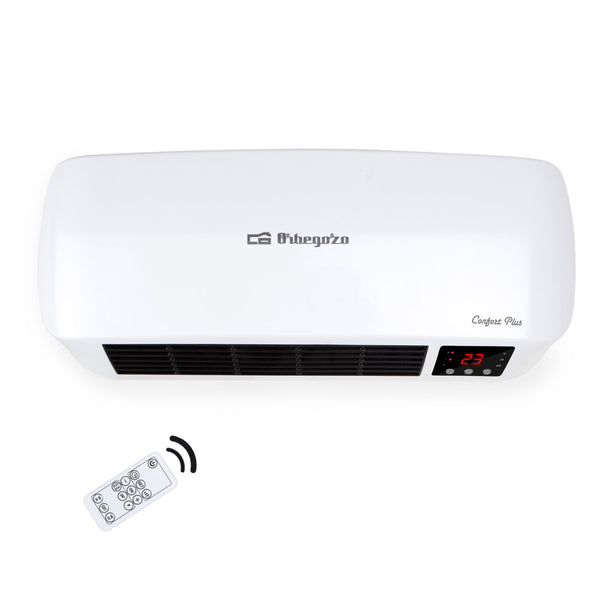 Calefactor de pared split Orbegozo SP 6000 2000W con panel LED digital, mando a distancia y tecnología cerámica PTC ORBEGOZO-17316
