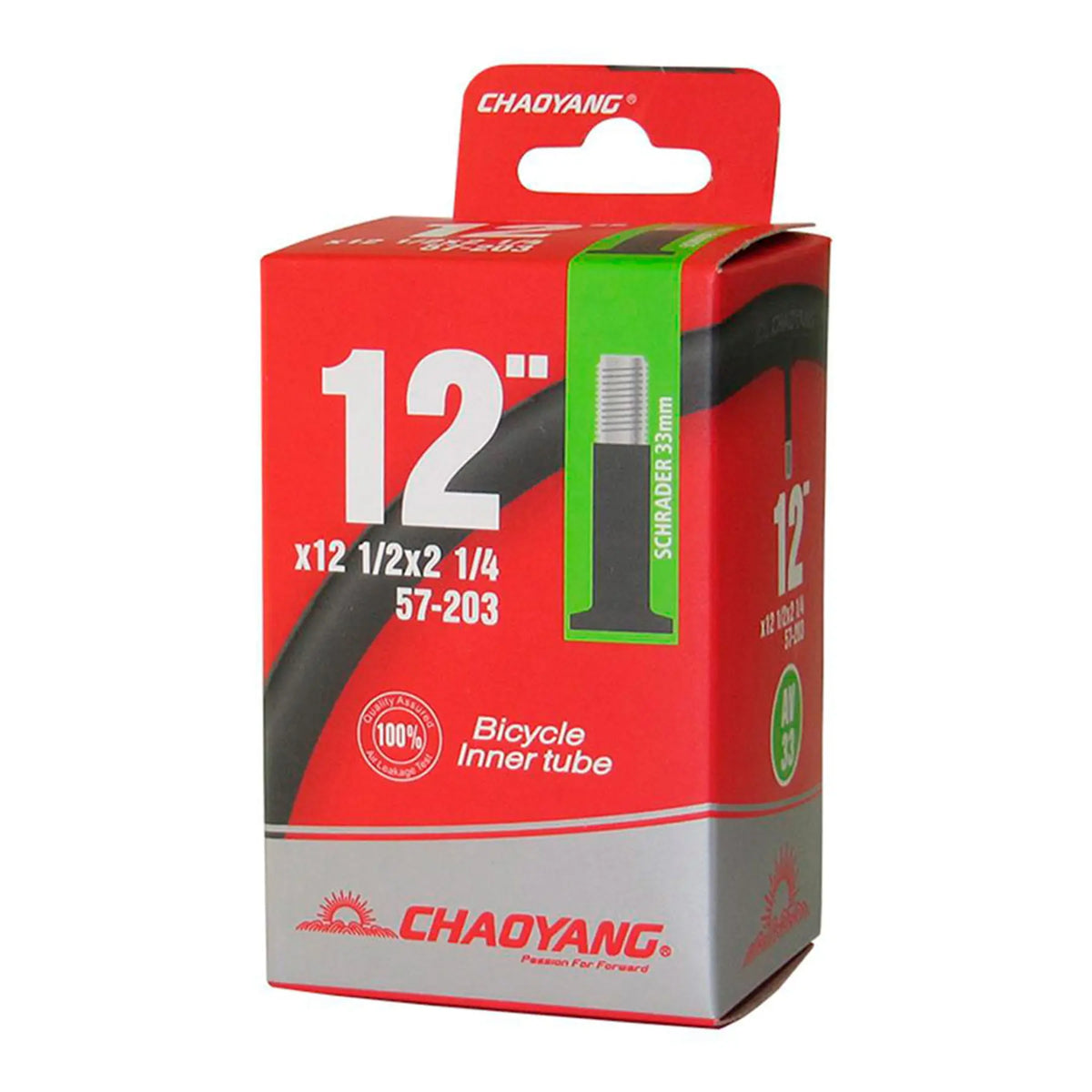 Cámara Chaoyang CYT 12 1/2x 2 1/4 válvula Schrader (C-Y011501)