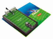 Campo miniatura fútbol Cayro con porterías jugadores y balón

