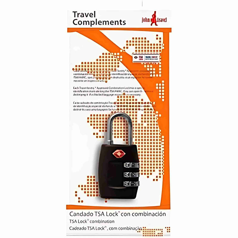 Candado John Travel TSA con combinación 3 dígitos