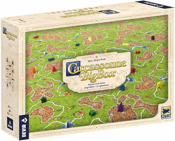 Caja del juego Carcassonne Big Box Edición Completa con 11 Expansiones de Devir