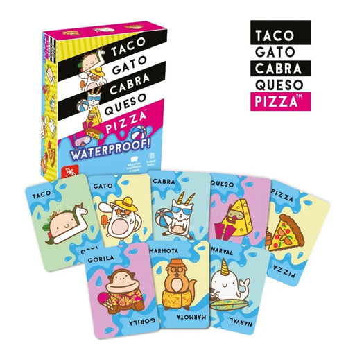 Cartas impermeables de Taco Gato Cabra 