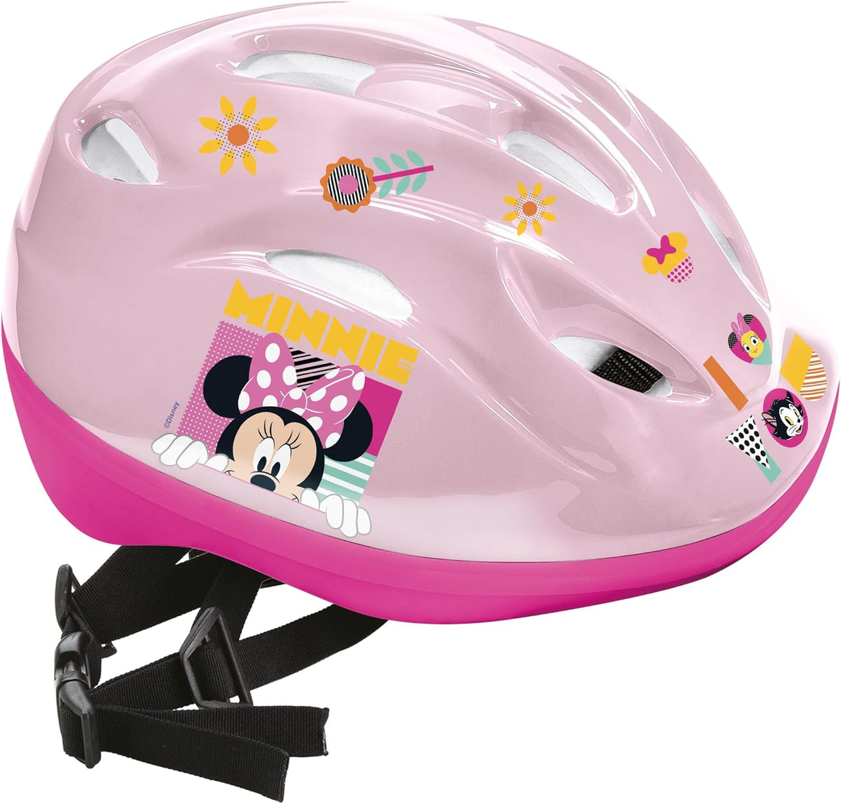 Casco infantil Minnie Mouse Mondo ajustable a juego con la bicicleta