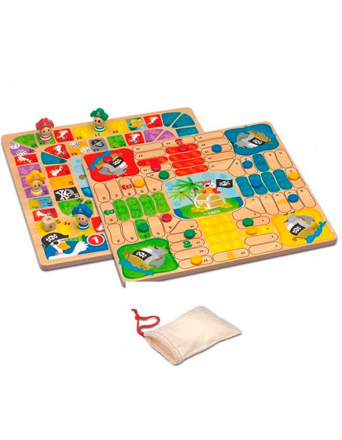 Cayro Wooden Pirates Parchis and Goose Game (843)