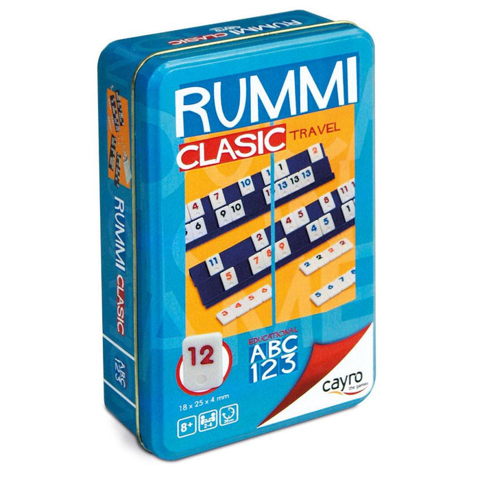Cayro Rummi clásico de viaje en caja de metal (755)