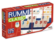 Cayro Rummi Classic 743 juego de mesa para 4 jugadores con fichas numeradas y atriles incluidos
