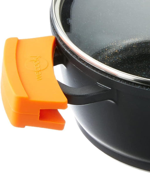 Cazuela profesional Wecook EcoChef 32cm de aluminio fundido reforzado con Titanio, fondo difusor 5mm Full Induction y recubrimiento QuanTanium de 5 capas antiadherente ecológico
