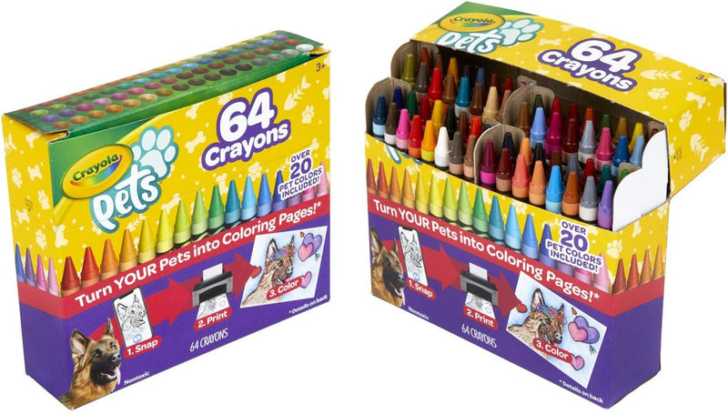 Crayola Pets 64 Ceraboli Compatible Crayons (521164)