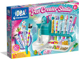 Clementoni Laboratorio de Bolígrafos - Kit creativo completo con herramientas, tintas de colores, decoraciones y materiales para diseñar bolígrafos personalizados
