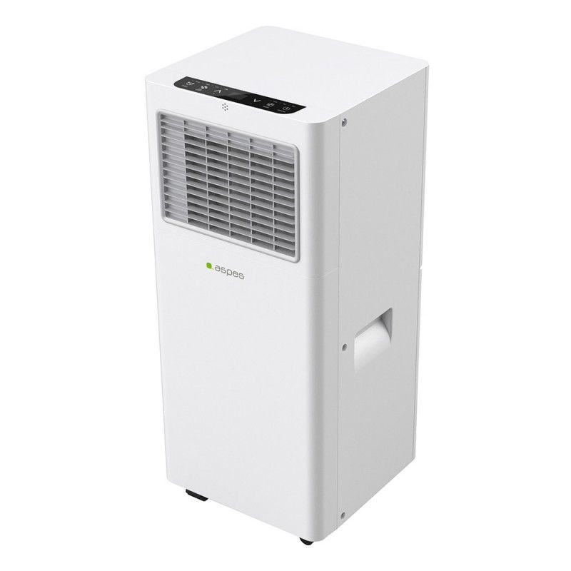 Climatizador portátil Aspes móvil con ruedas multidireccionales, sin instalación fija, ideal para alquiler
