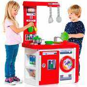 Cocina infantil Moltó Red Kitchen roja con 12 accesorios.
