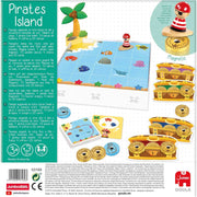 Componentes del juego educativo Pirate’s Island de Goula.