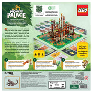 Detalle de las piezas LEGO y cartas de estrategia en Monkey Palace.
