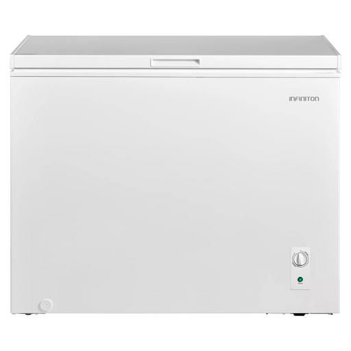 Congelador horizontal Infiniton CH-25H85BEH de 249 litros blanco con tecnología Dual System, función Stand By 45 horas, 41dB silencioso, clase energética E
