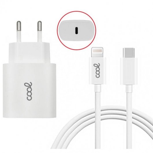 Cool USB Type-C 3A Network Charger for iPhone White (04565)