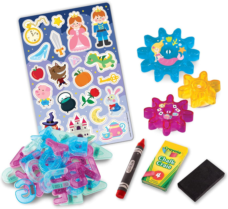 Crayola Pizarra Portátil 2 Superficies - Doble Cara para Tiza y Rotulador