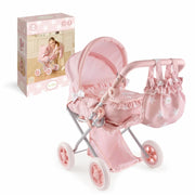 Cuco Carlota completo con caja: cochecito, capota, bolsa canastilla y capazo
