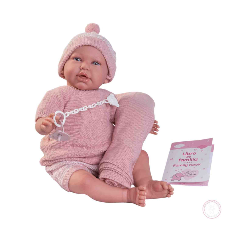 Daniela Mi Primer Reborn con conjunto rosa
