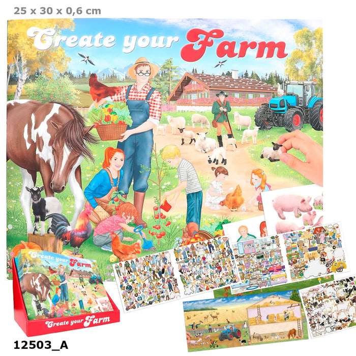 Depesche Create your Farm cuarderno para colorear (0012503)