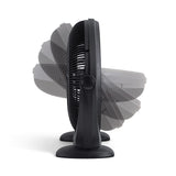 Detalle de aspas y base del ventilador Orbegozo BF 0150
