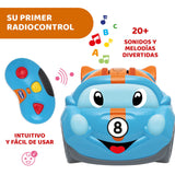 Detalle del coche teledirigido Chicco Rolly Coupe RC mostrando la bola interior giratoria que mantiene el equilibrio durante la conducción
